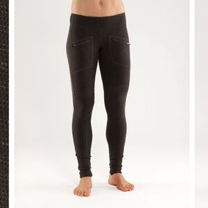 LULULEMON $98 Womens 8 30" Mid-Rise Work It Out Pant Leggings Camo Green RR2